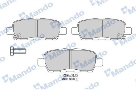 Фото автозапчасти колодки торм.дисковые задн. NISSAN QASHQAI, TIIDA, X-TRAIL MANDO MPS07