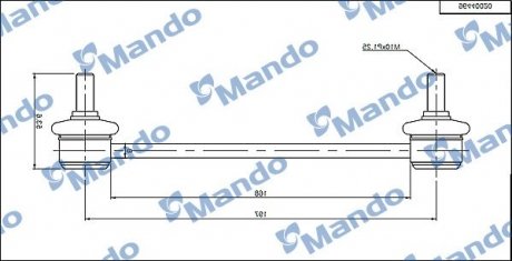 Тяга стабілізатора CHEVROLET EVANDA (05-) MANDO MSC010099 (фото 1)