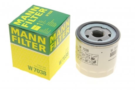 Масляный фильтр FORD TRANSIT V363 2.0D/2.0DH 03.16- MANN W 7038 (фото 1)