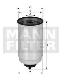 Фото автозапчастини паливний фільтр MITSUBISHI COLT III, LANCER IV 4G15(12V)-4G92(SOHC16V) 04.88-05.94 MANN WK9654X