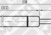 Фото автозапчастини газова пружина капоту MAPCO 91818 (фото 1)