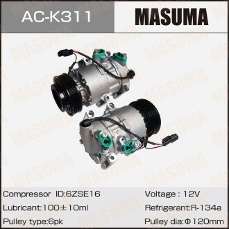 Фото автозапчасти компрессор кондиционера HYUNDAI TUCSON II, IX35 / THETA2 MASUMA ACK311