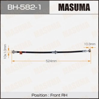 Шланг тормозной MASUMA BH5821