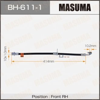 Шланг тормозной MASUMA BH6111
