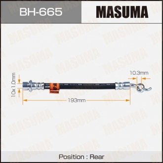Шланг тормозной MASUMA BH665 (фото 1)