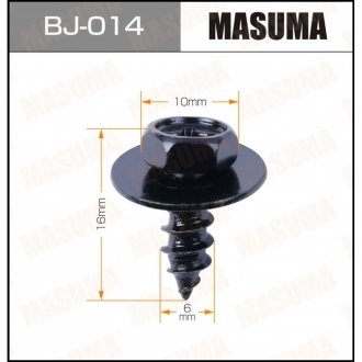 Саморез 6x16мм (комплект 10шт) Toyota MASUMA BJ014