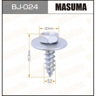 Саморез 6.3x25.3мм (комплект 10шт) Toyota MASUMA BJ024 (фото 1)