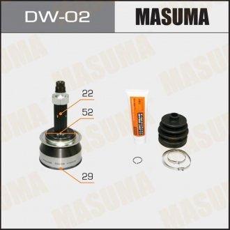 ШРУС 29x52x22 CHEVROLET AVEO (T250, T255), CHEVROLET LACETTI (J200) MASUMA DW02