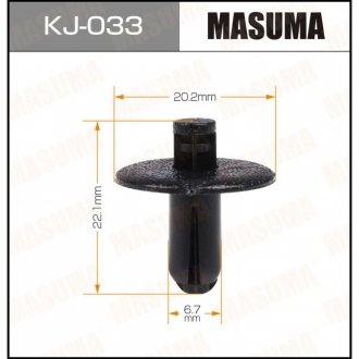 Клипса (кратно 50) (KJ-033) MASUMA KJ033