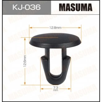 Клипса (кратно 50) (KJ-036) MASUMA KJ036 (фото 1)