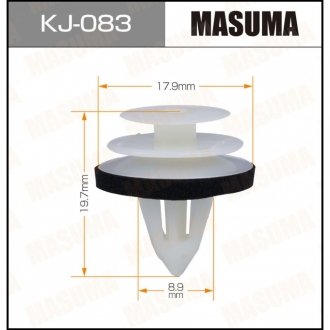 Клипса (кратно 50) (KJ-083) MASUMA KJ083 (фото 1)