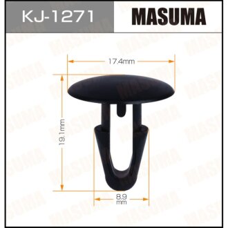 Фото автозапчасти клипса крепления MASUMA KJ1271