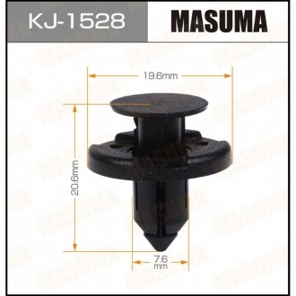 Клипса (кратно 50) (KJ-1528) MASUMA KJ1528 (фото 1)