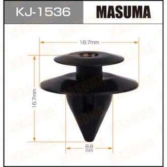 Фото автозапчасти клипса крепления MASUMA KJ1536