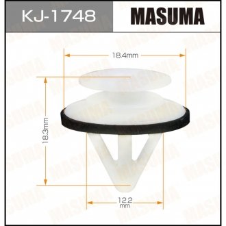 Клипса (кратно 10) MASUMA KJ1748 (фото 1)
