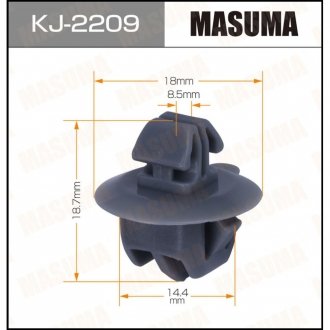 Клипса (кратно 50) (KJ-2209) MASUMA KJ2209 (фото 1)