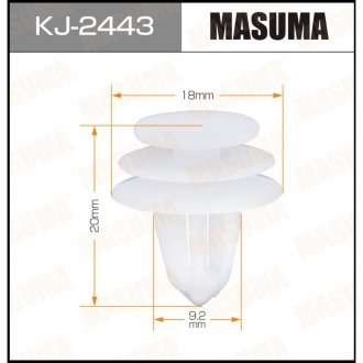 Клипса (кратно 50) (KJ-2443) MASUMA KJ2443 (фото 1)