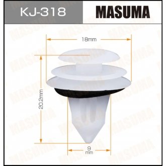 Клипса (кратно 10) MASUMA KJ318 (фото 1)