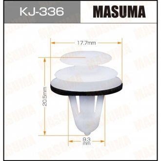 Клипса (кратно 50) (KJ-336) MASUMA KJ336 (фото 1)