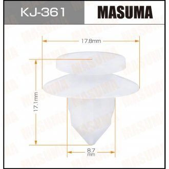Клипса (кратно 50) MASUMA KJ-361