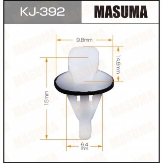 Клипса (кратно 50) MASUMA KJ-392 (фото 1)
