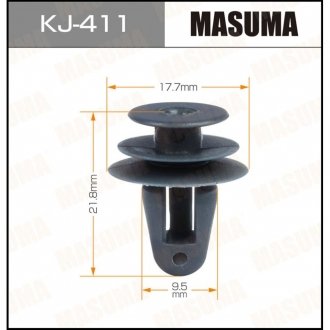 Клипса (кратно 10) MASUMA KJ411 (фото 1)