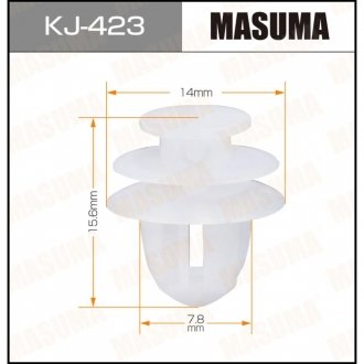 Клипса (кратно 10) MASUMA KJ423 (фото 1)