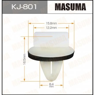 Клипса (кратно 50) (KJ-801) MASUMA KJ801 (фото 1)