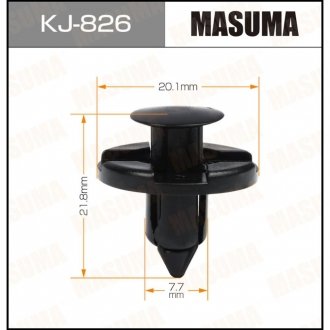 Клипса (кратно 10) MASUMA KJ826 (фото 1)