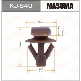 Клипса (кратно 50) (KJ-849) MASUMA KJ849