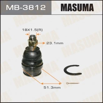 Опора шаровая передн нижн HDJ101, UZJ101 MASUMA MB3812 (фото 1)