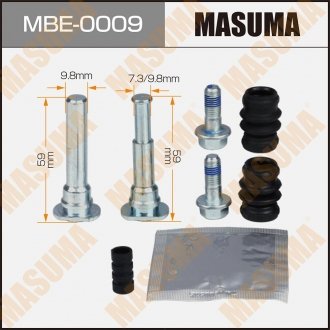 Ремкомплект суппорта (направляющих) 810002 передн NISSAN JUKE (MBE-0009) MASUMA MBE0009 (фото 1)