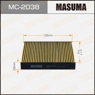 Фильтр салона MASUMA MC2038