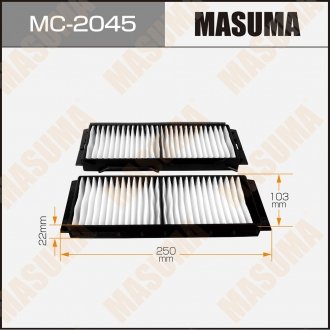Фильтр салона MAZDA 5 (05-10), MAZDA 3 (03-09) (2 шт) MASUMA MC2045 (фото 1)