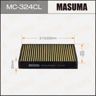 Фильтр салона AC-201 угольный MASUMA MC324CL (фото 1)