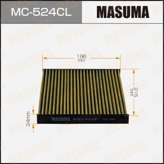 Фото автозапчастини фільтр салону вугільний (MC-524CL) MASUMA MC524CL