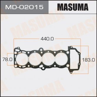 Прокладка ГБЦ GA16DE,GA16DS MASUMA MD02015 (фото 1)