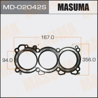 Прокладка ГБЦ VQ30DE 96-01- прав MASUMA MD02042S (фото 1)