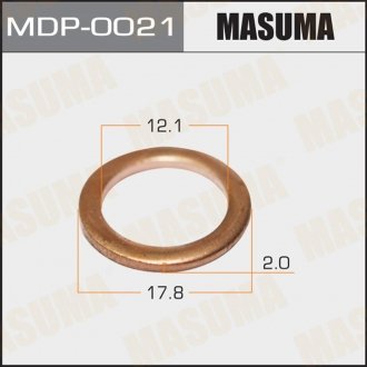 Шайбы для форсунок Медь 12,1х17,8х2 MASUMA MDP0021 (фото 1)