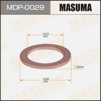 Кольцо уплотнительное сливной пробки MASUMA MDP0029 (фото 1)