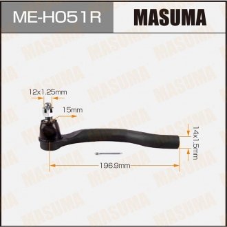 Наконечник рулевой MASUMA MEH051R