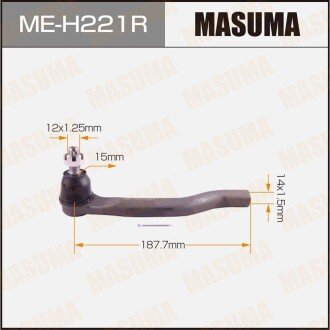 Фото автозапчастини наконечник рулевой Honda CIVIC 06- MASUMA MEH221R