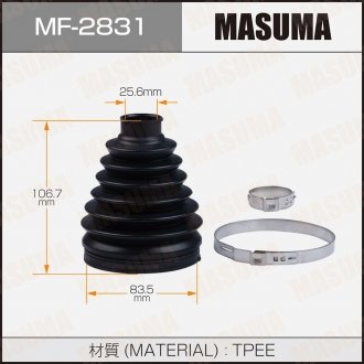 Пыльник ШРУСа MF-2831 (пластик) + спецхомут MASUMA MF2831 (фото 1)