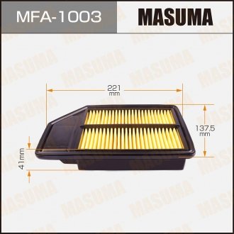 Фильтр воздушный City L15A1,L15A2 04-08 MASUMA MFA1003 (фото 1)