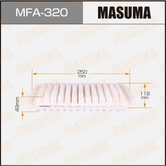 Фильтр воздушный A-197 MASUMA MFA320 (фото 1)