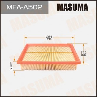 Фильтр воздушный FORD/ FOCUS/ V1600 05-07 MASUMA MFAA502