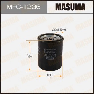 Фильтр масляный Nissan Pathfinder (05-14), Patrol (05-) MASUMA MFC1236 (фото 1)
