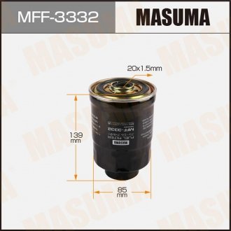 Фильтр топливный Mitsubishi L 200 (-08), Pajero Sport (-09) Disel MASU MASUMA MFF3332 (фото 1)