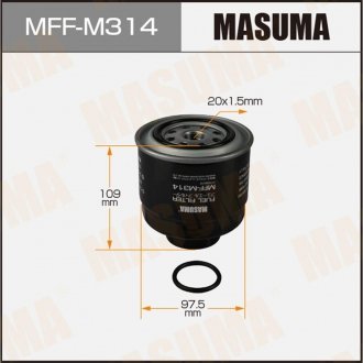 Фильтр топливный L200 KA4T,KB4T,KB7T,KB8T 05- MASUMA MFFM314 (фото 1)