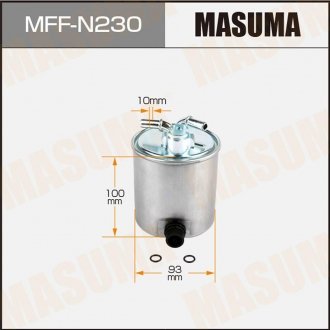 Фильтр топливный Nissan Qashqai (09-13), X-Trail (08-14) Disel MASUMA MFFN230 (фото 1)